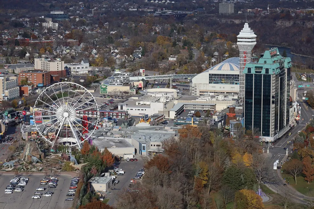Casino Niagara and the SkyWheel from the Skylon Tower